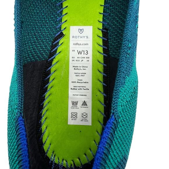 Rothy's The Point in Water Poppy Flats Women’s Size 13‎ - Picture 12 of 12